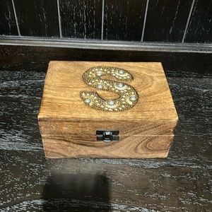 “S” Trinket wooden Box